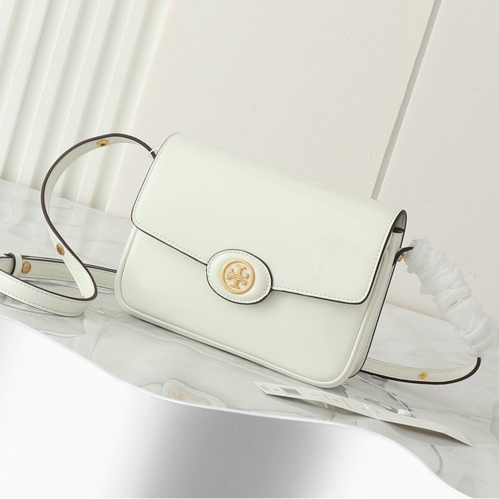 TORY BURCH Robinson Painted Flap Crossbody Bag - Picture 1 of 9